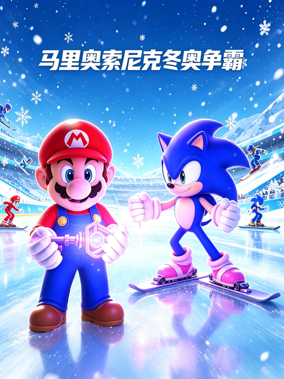 马里奥索尼克冬奥争海报