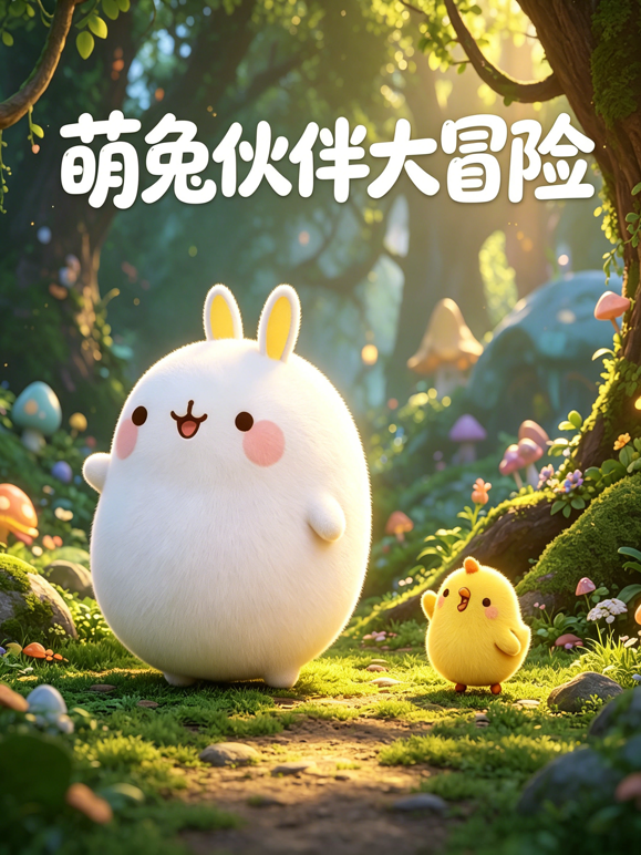萌兔伙伴大冒险海报