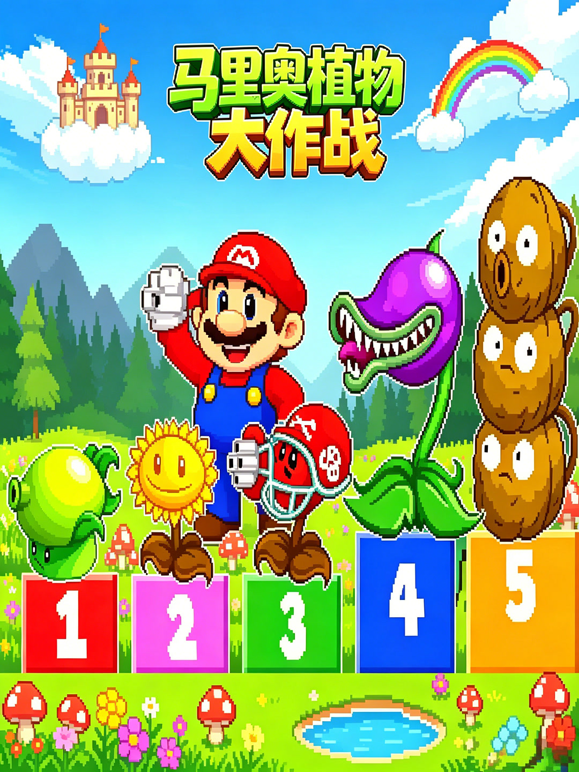 马里奥植物大作战海报