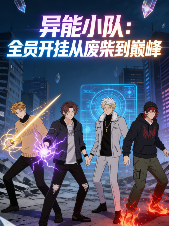 异能小队：全员开挂从废柴到巅峰动态漫画海报