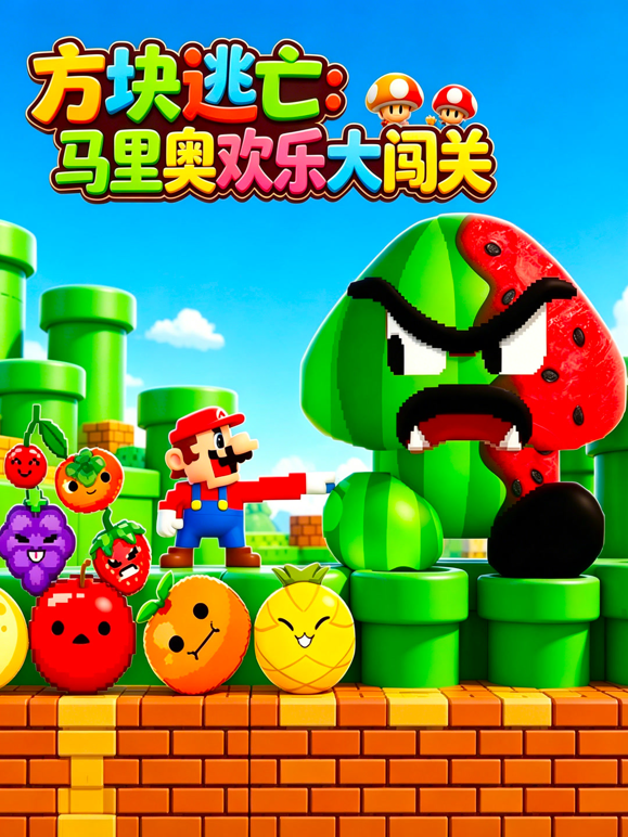 方块逃亡：马里奥欢乐大闯关海报