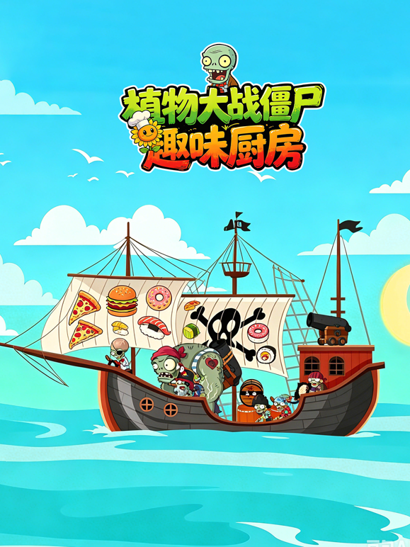 植物大战僵尸趣味厨房海报