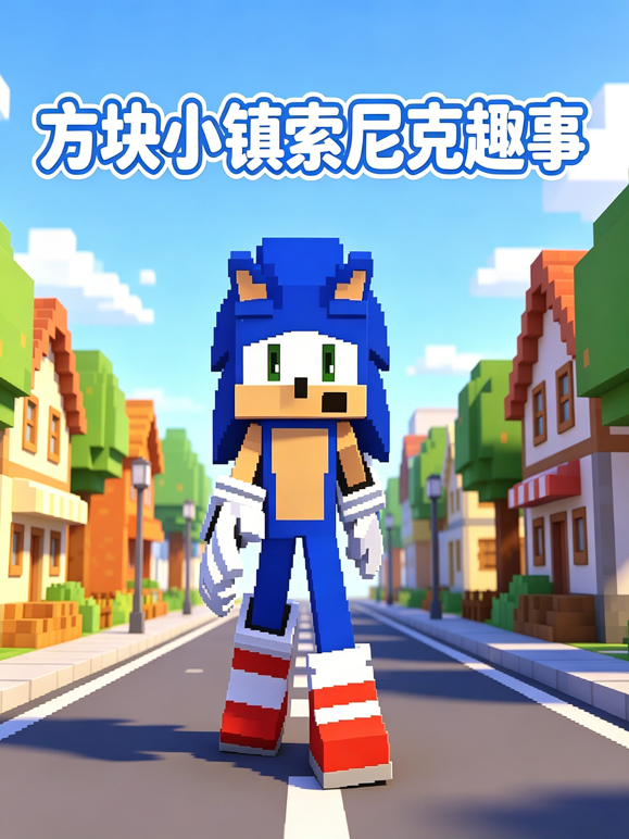 方块小镇索尼克趣事海报