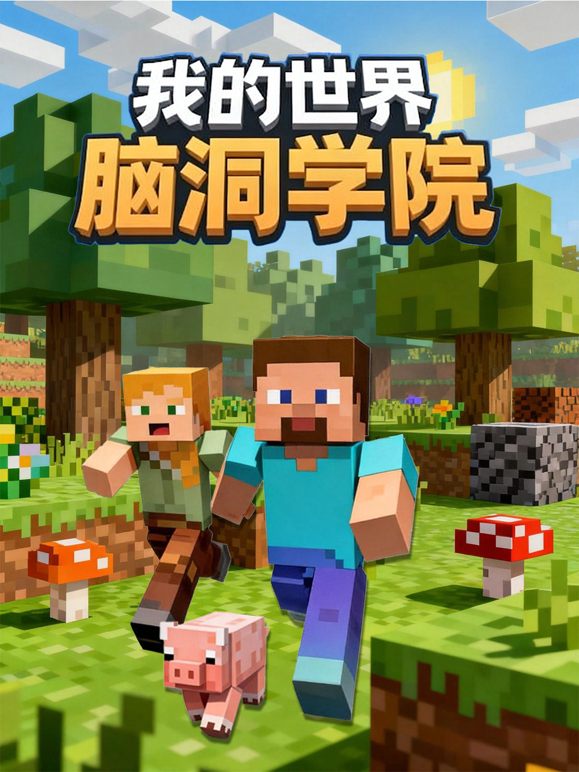 我的世界脑洞学院海报