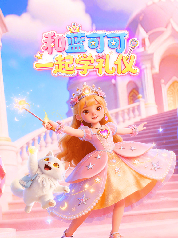 和蓝可可一起学礼仪海报