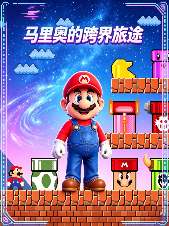 马里奥的跨界旅途海报