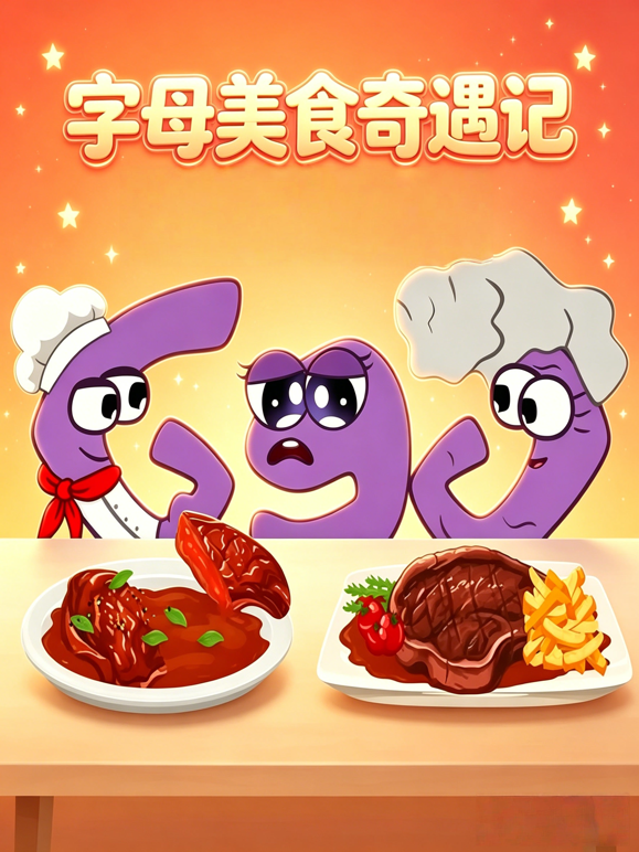 字母美食奇遇记海报