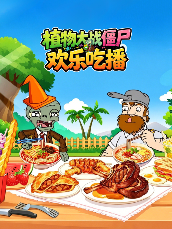 植物大战僵尸欢乐吃播海报
