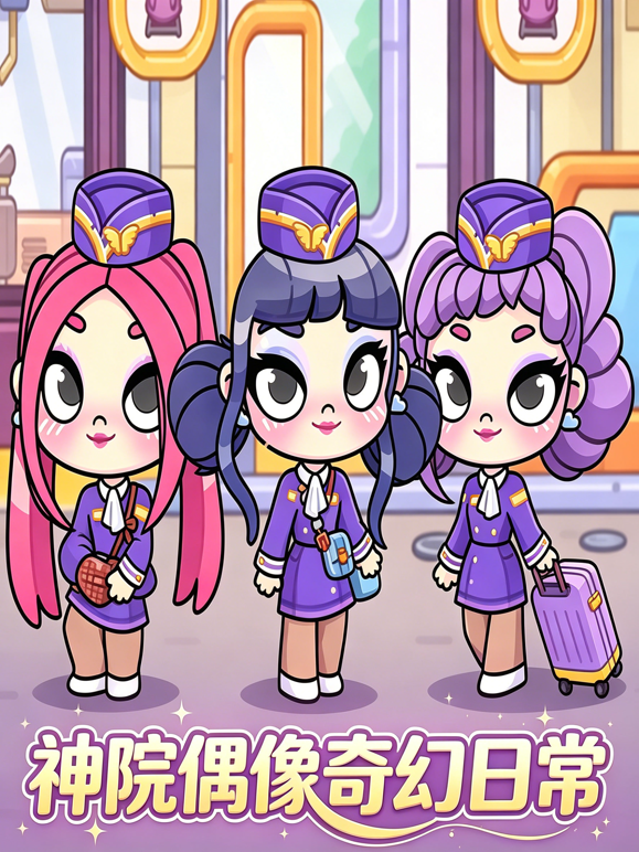 神院偶像奇幻日常海报