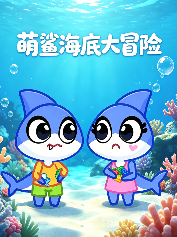 萌鲨海底大冒险海报