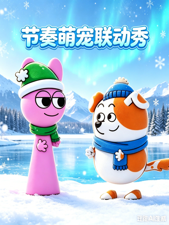 节奏萌宠联动秀海报