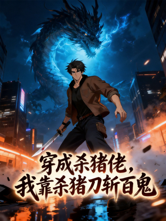 穿成杀猪佬，我靠杀猪刀斩百鬼动态漫画海报