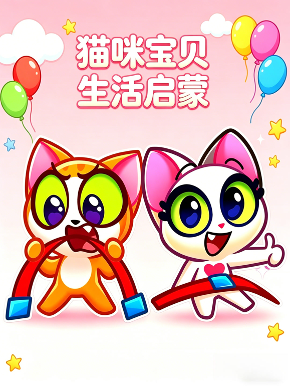 猫咪宝贝生活启蒙海报