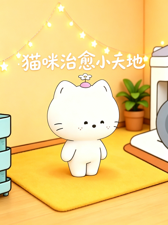 猫咪治愈小天地海报