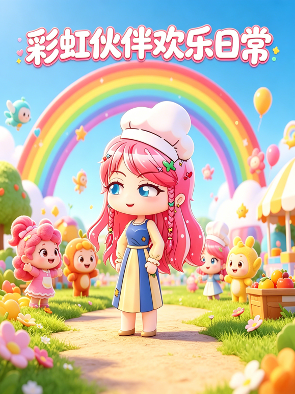 彩虹伙伴欢乐日常海报