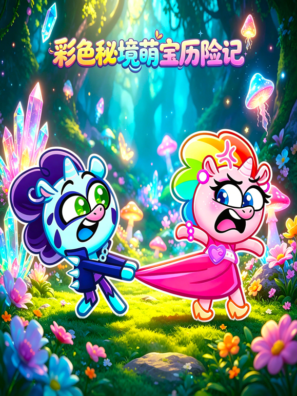 彩色秘境萌宝历险记海报