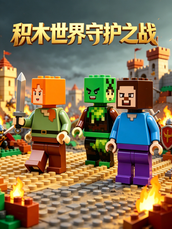 积木世界守护之战海报