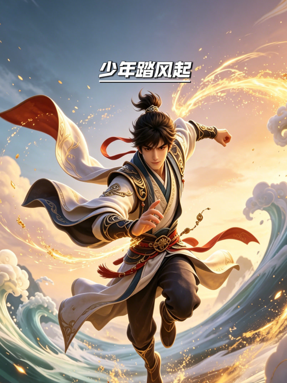 少年踏风起海报