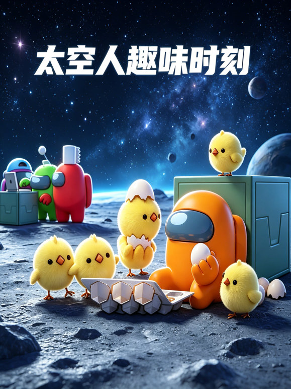 太空人趣味时刻海报