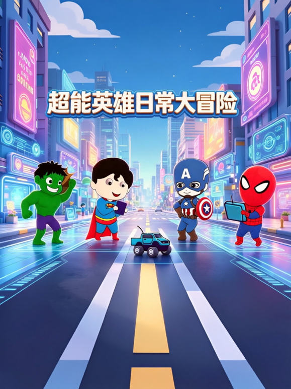超能英雄日常大冒险海报