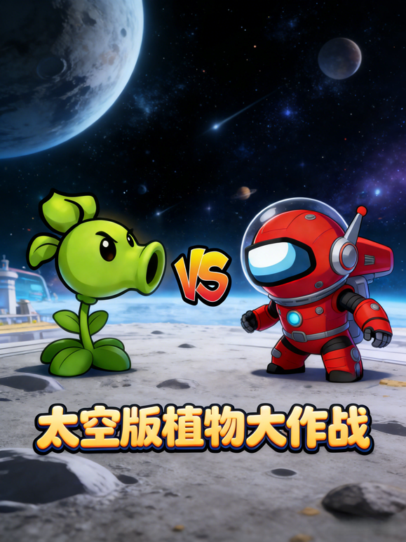 太空版植物大作战海报