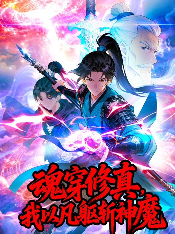 魂穿修真，我以凡躯斩神魔动态漫画海报