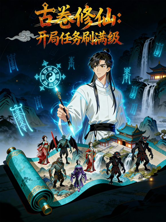 古卷修仙：开局任务刷满级动态漫画海报