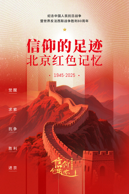 信仰的足迹——北京红色记忆海报