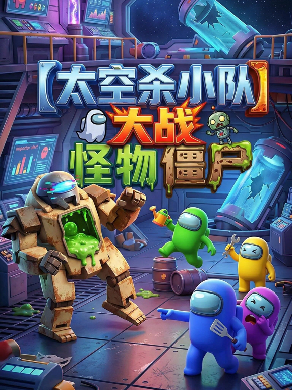 太空杀小队大战怪物僵尸海报