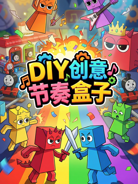 DIY创意节奏盒子海报