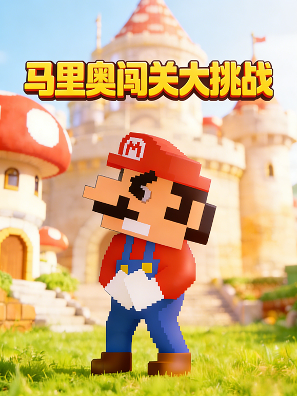 马里奥闯关大挑战海报