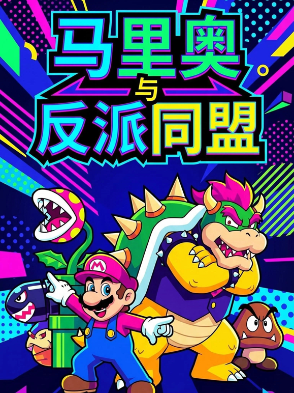 马里奥与反派同盟海报