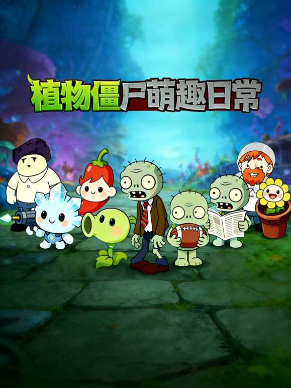 植物僵尸萌趣日常海报