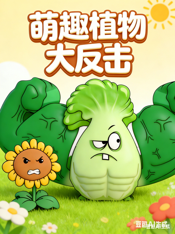萌趣植物大反击海报
