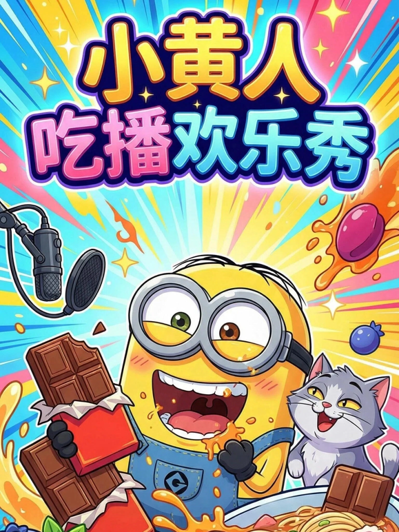 小黄人吃播欢乐秀海报