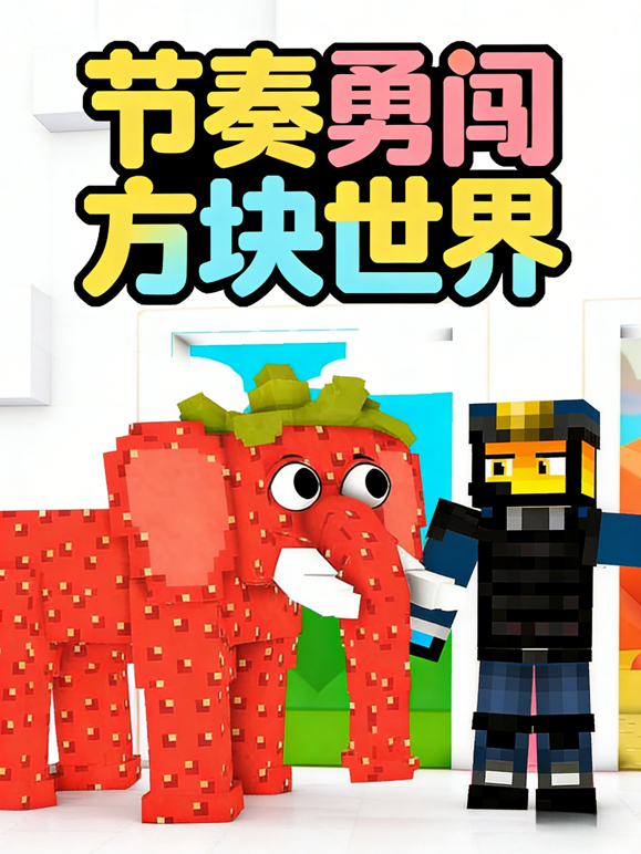 节奏勇闯方块世界海报