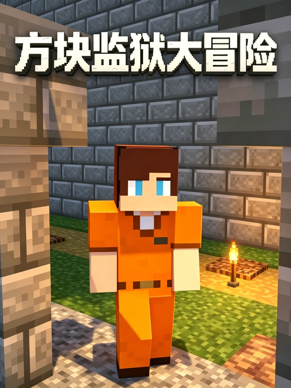 方块监狱大冒险海报