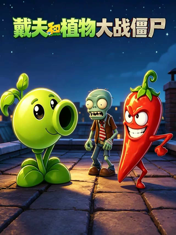 戴夫和植物大战僵尸海报