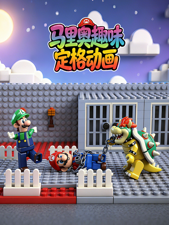 马里奥趣味定格动画海报