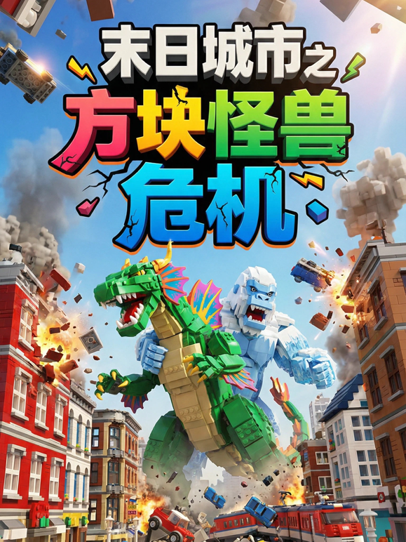 末日城市之方块怪兽危机海报