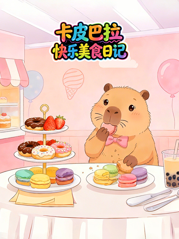 卡皮巴拉快乐美食日记海报