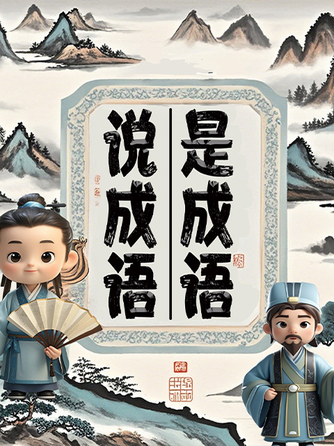 说成语是成语海报