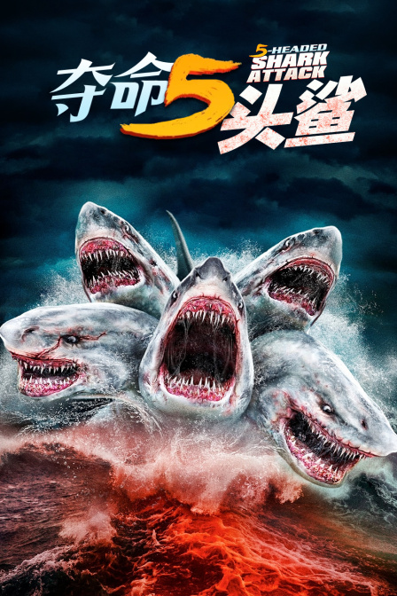 夺命五头鲨海报
