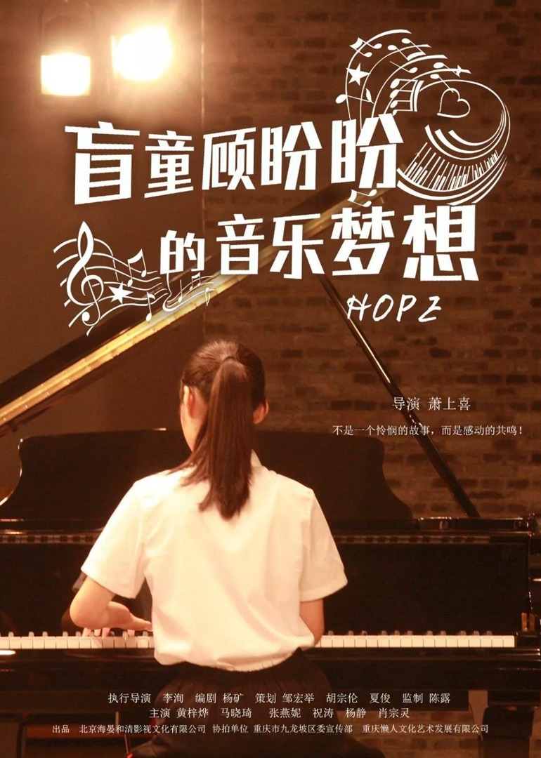 盲童顾盼盼的音乐梦想海报