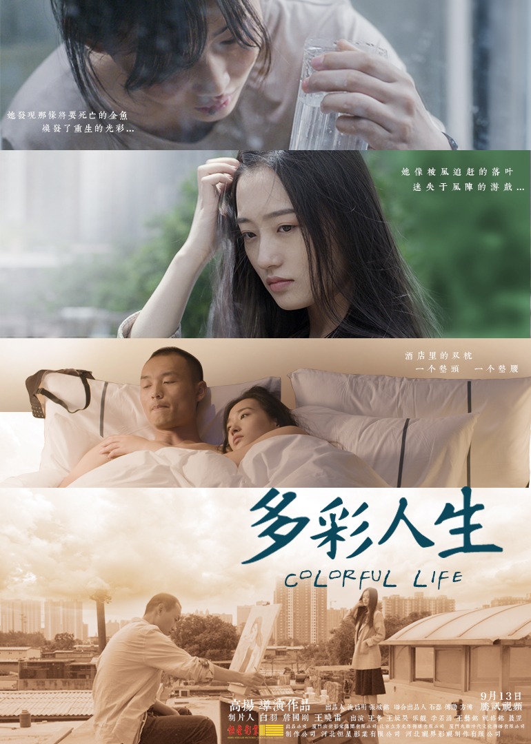 多彩人生海报