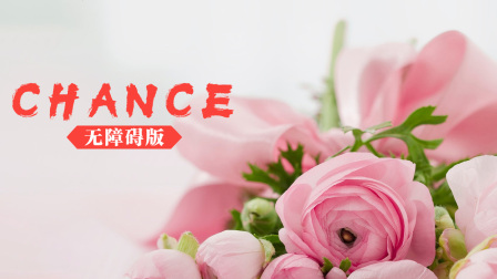 CHANCE无障碍版海报