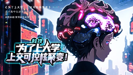 为了上大学，上交可控核聚变海报